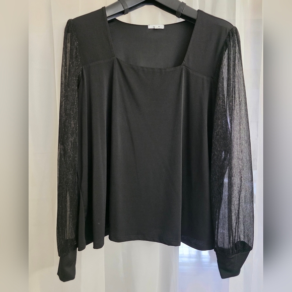 Maurices Tops - Maurices Black Boxy Long Sleeve Blouse